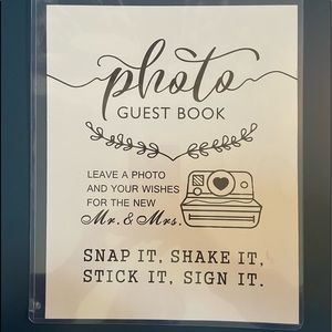 Wedding Photo Guestbook Sign